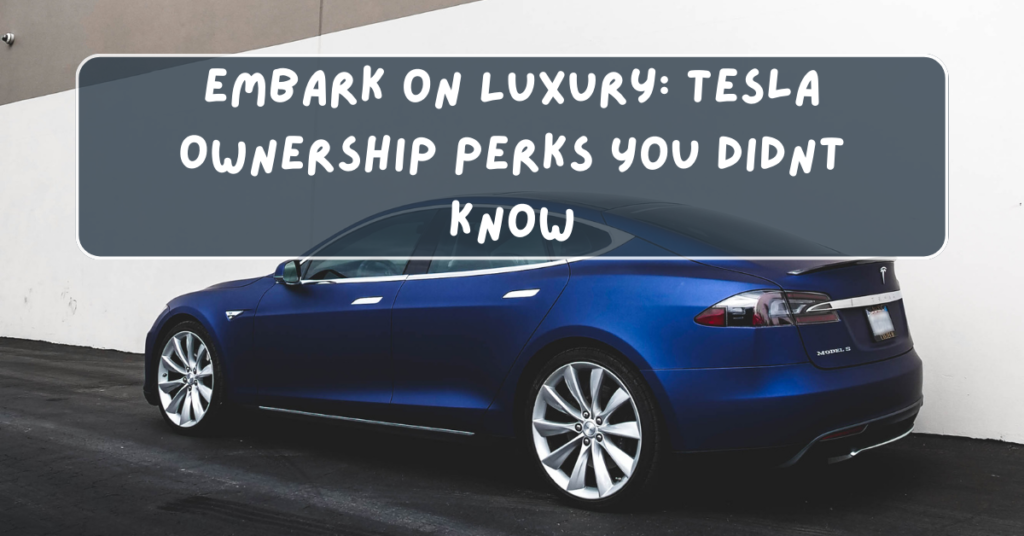 Embark on Luxury: Tesla Ownership Perks You Didnt Know