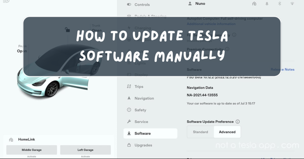 How to Update Tesla Software Manually